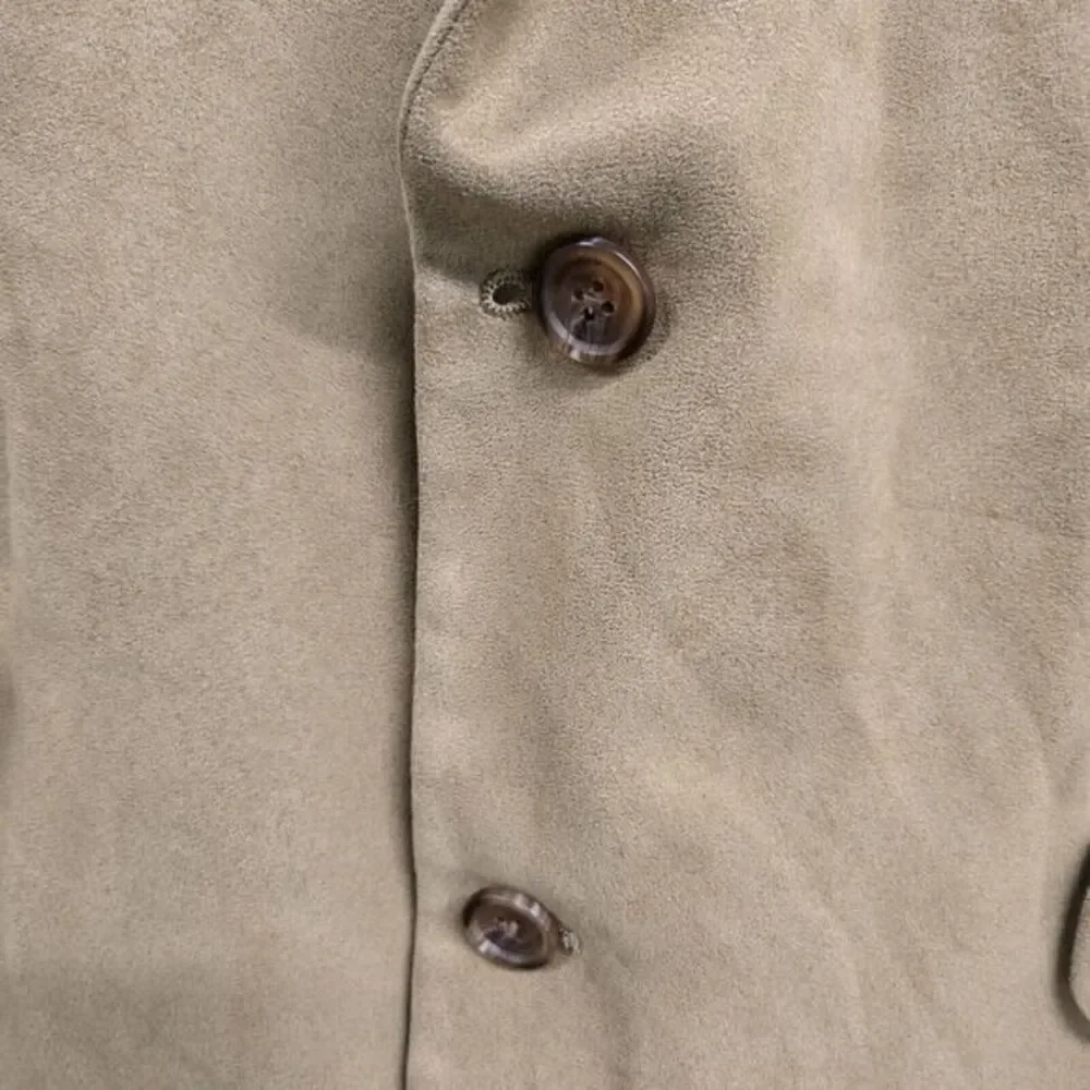 Lauren Ralph Lauren Faux‎ Suede Tan Sport Coat Blazer Mens Size 44L